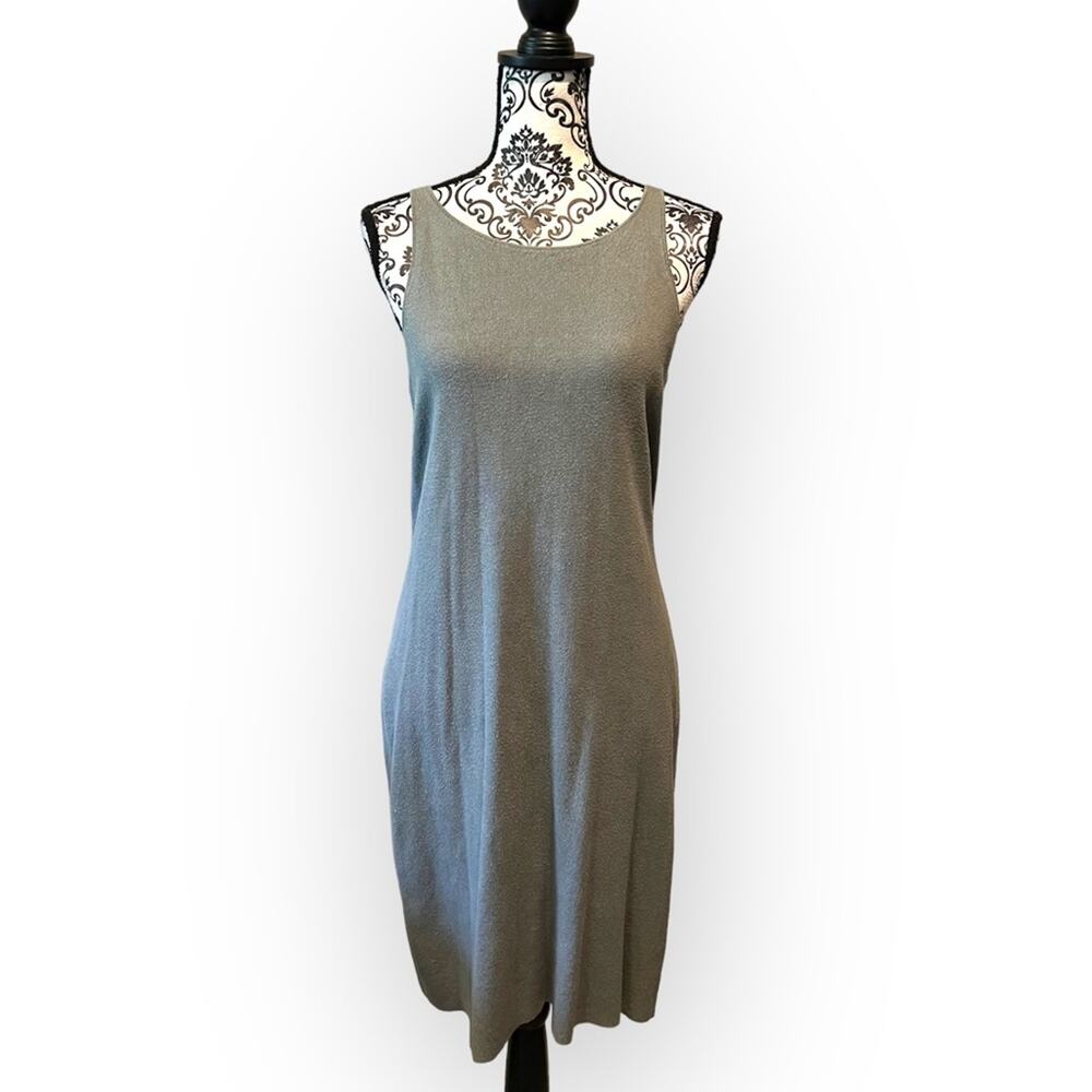 WORTH Scoop Back Midi Tank Dress Light Green sz M